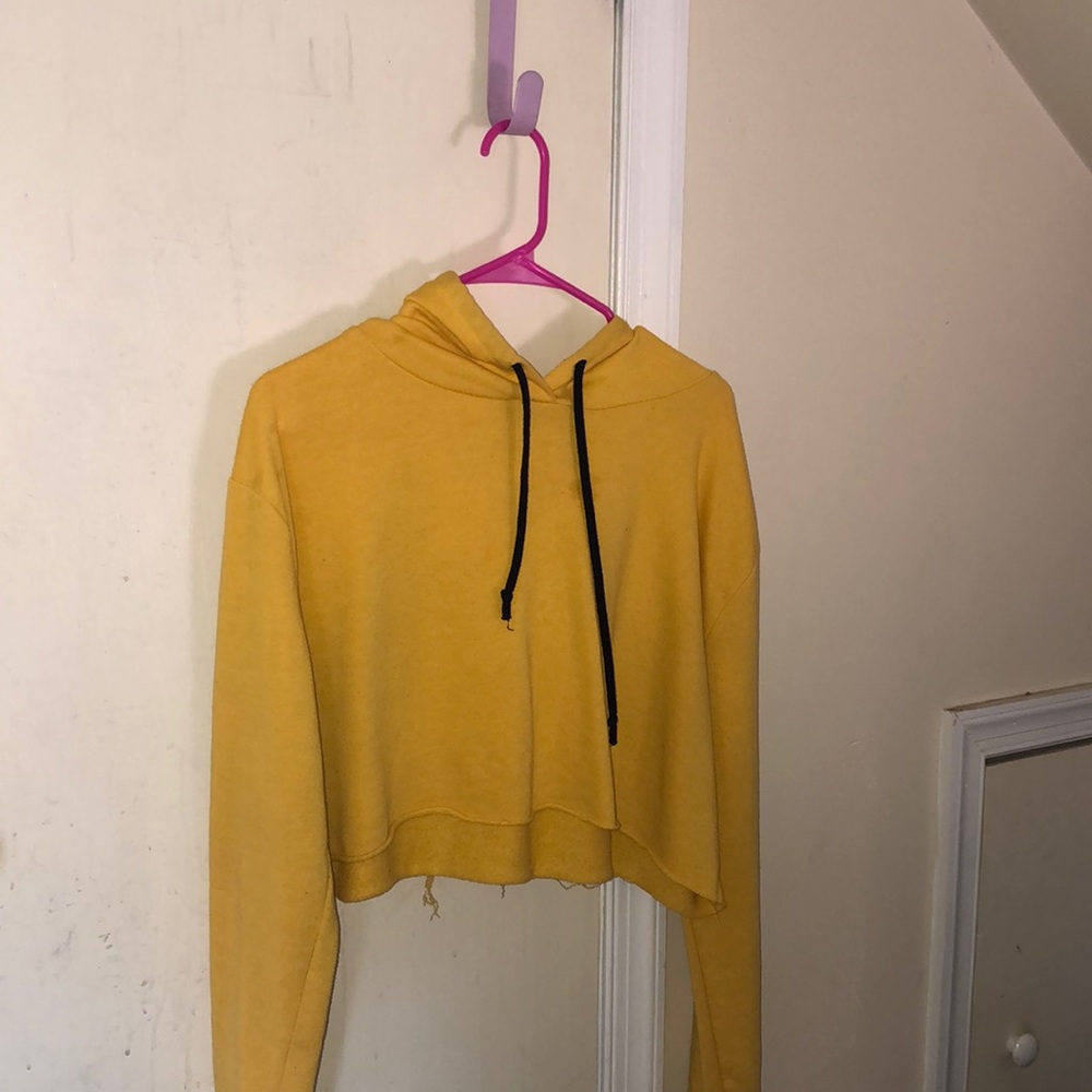 Yellow crop top